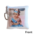 Personalised Pillow Keychain | Photo + Naam | Kids Gift